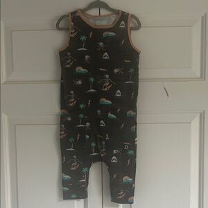RAGS skeleton surfing romper- 2T